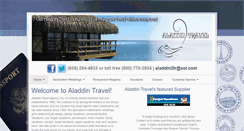 Desktop Screenshot of aladdintravelinc.com